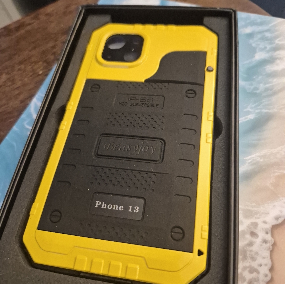 Yellow and Black Rugged Case for iPhone 13